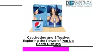 Extend Your Brand with Popular pop up booth displays