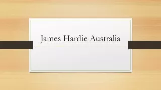 James Hardie Australia: Innovative Building Solutions for Sustainable Homes