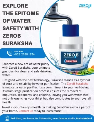 Explore the Epitome of Water Safety with ZeroB Suraksha