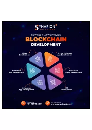 Blockchain Development Services That We Provide