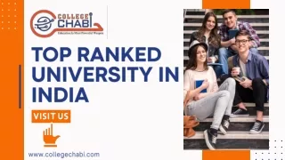 top ranked university in india