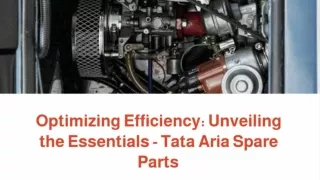 Tata Aria Spare Parts