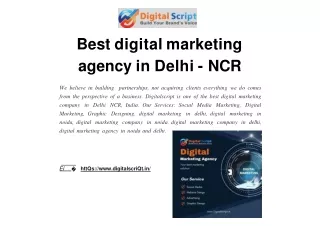 Best digital marketing agency in Delhi - NCR