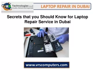 Secrets that you Should Know for Laptop Repair Service in Dubai