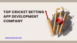 Top Cricket Betting App Development Company