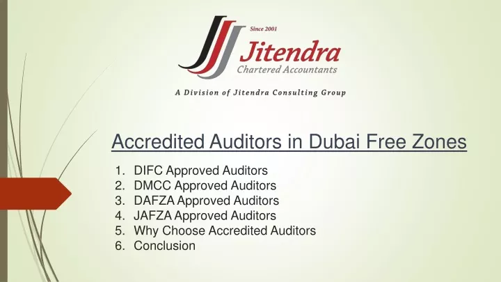accredited auditors in dubai free zones