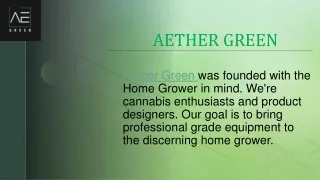 Shop Bubble Hash Equipment | Aether Green