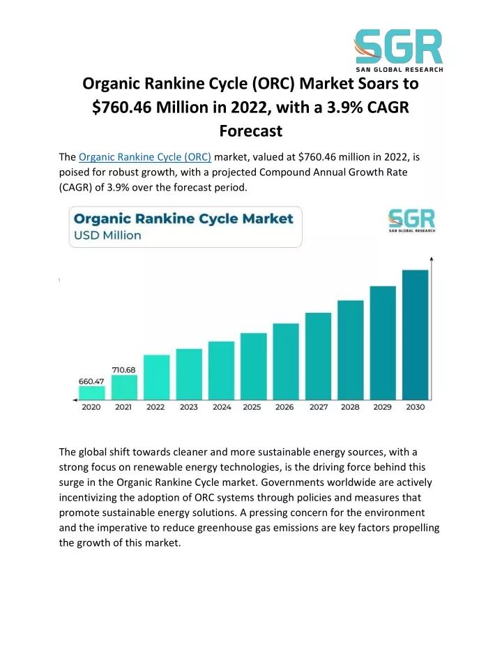 organic rankine cycle orc market soars