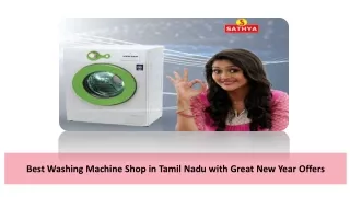 Best Washing Machine Shop in Tamil Nadu with Great New Year Offers
