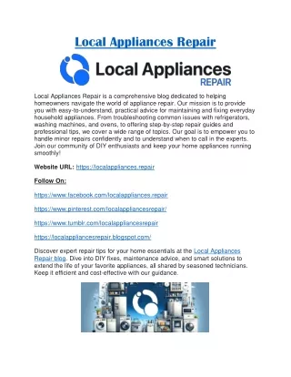 Local Appliances Repair