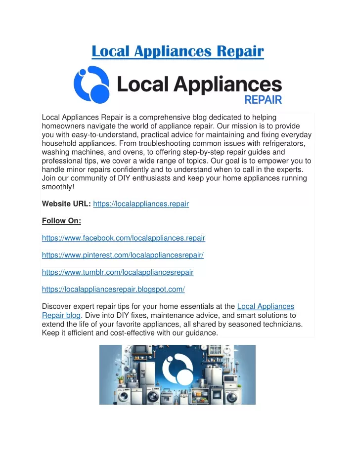 local appliances repair