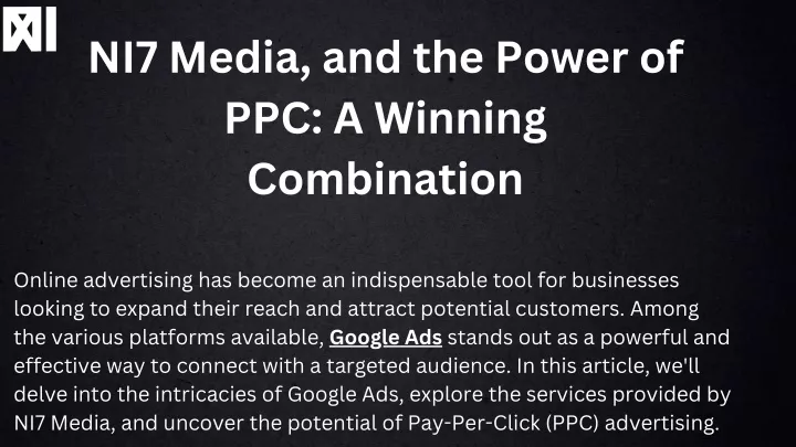 ni7 media and the power of ppc a winning