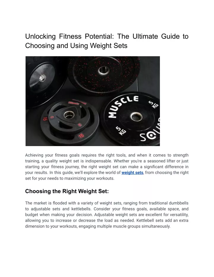 unlocking fitness potential the ultimate guide