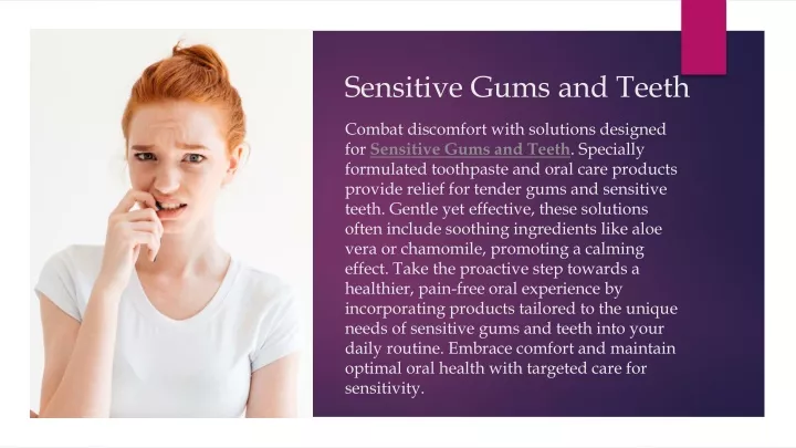 sensitive gums and teeth