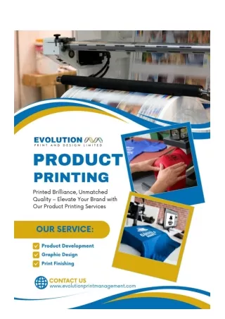 Elevate Your Brand with Expert Product Printing Services | Evolution Print Manag