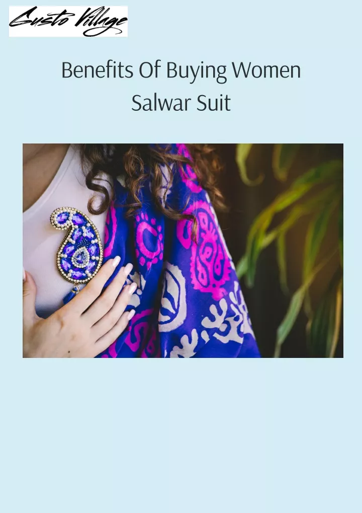 benefits of buying women salwar suit