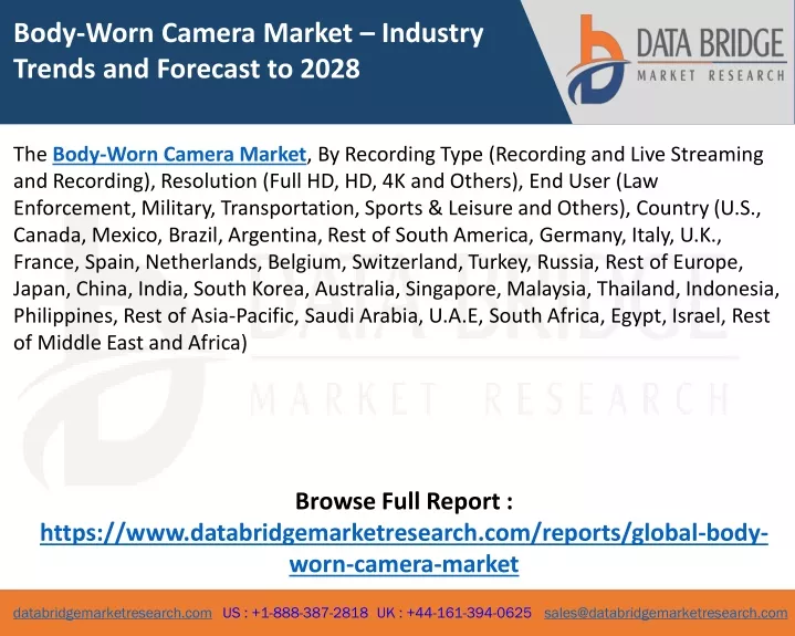body worn camera market industry trends