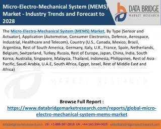micro electro mechanical system mems market
