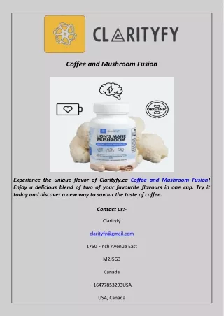 Coffee and Mushroom Fusion
