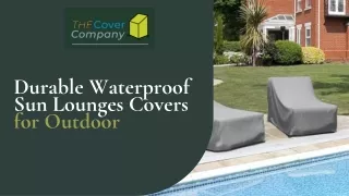 Durable Waterproof Sun Lounges Covers for Outdoor
