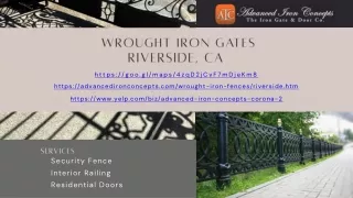 Wrought Iron Gates Contractor Riverside, CA