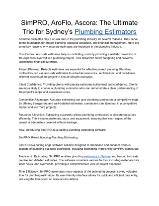 simpro aroflo ascora the ultimate trio for sydney