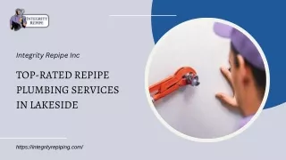 Top-Rated Repipe Plumbing Services in Lakeside | Integrity Repipe Inc