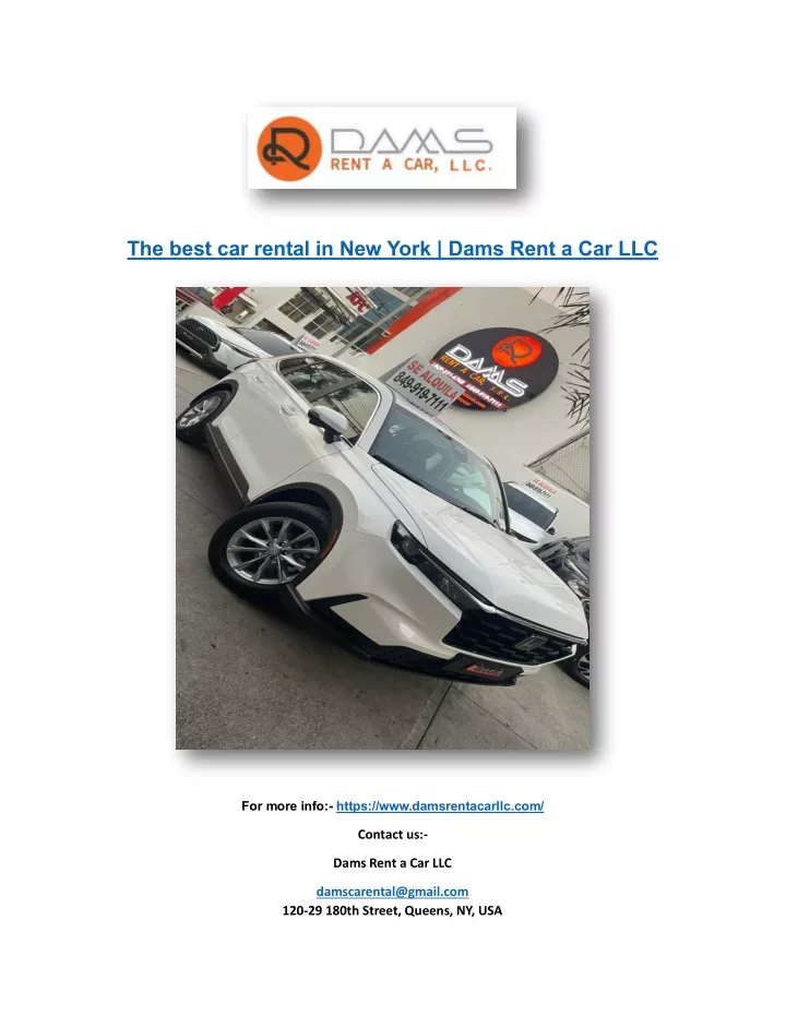 the best car rental in new york dams rent