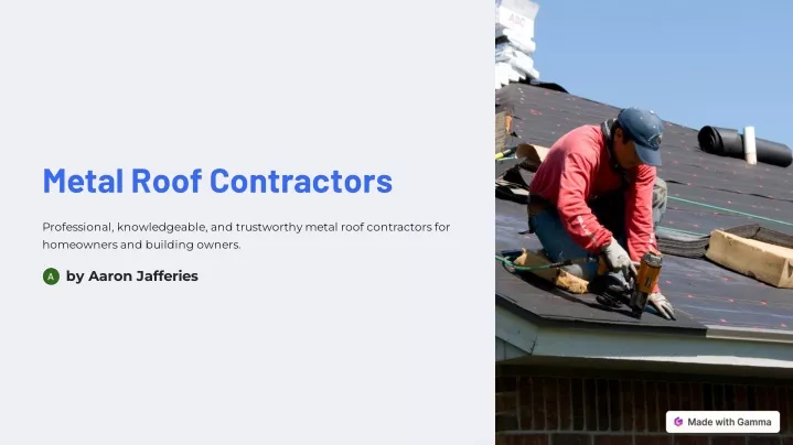 metal roof contractors