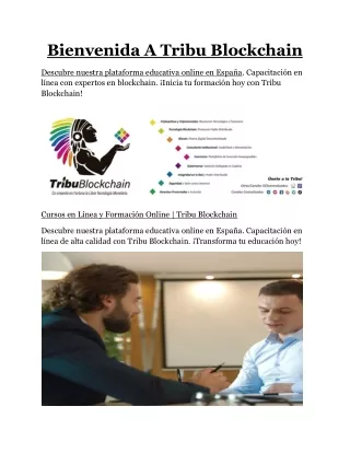 bienvenida a tribu blockchain