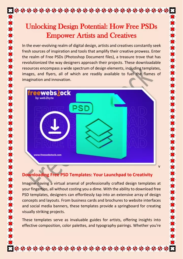 unlocking design potential how free psds