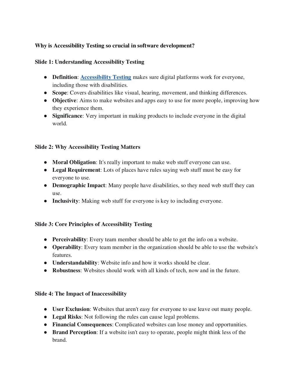 PPT - Why is Accessibility Testing so crucial in software development ...