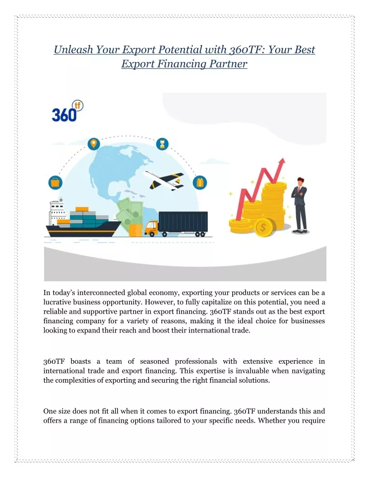 unleash your export potential with 360tf your