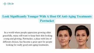 anti-aging treatments Pawtucket