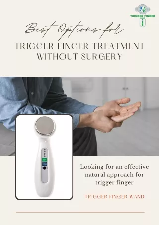 Natural Trigger finger Treatment- Trigger Finger Wand