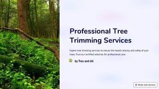 professional tree trimming services