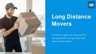 Long Distance Movers in Texas