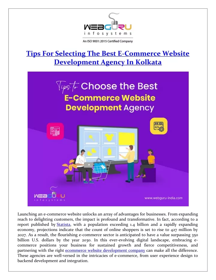 tips for selecting the best e commerce website