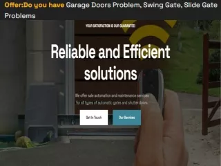 Garage door and gate repair