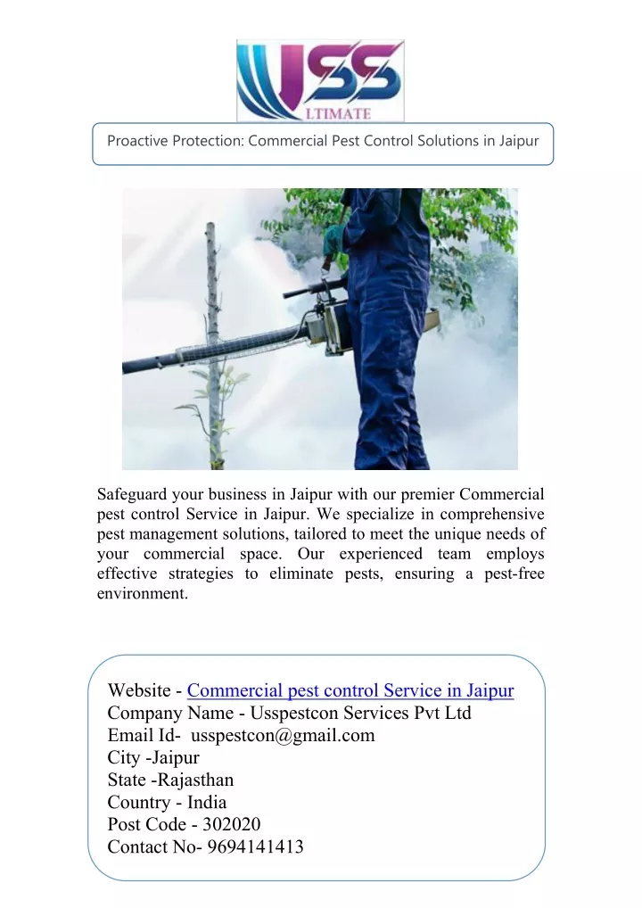 proactive protection commercial pest control