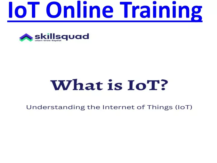 iot online training