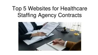 Top 5 Websites for Healthcare Staffing Agency Contracts