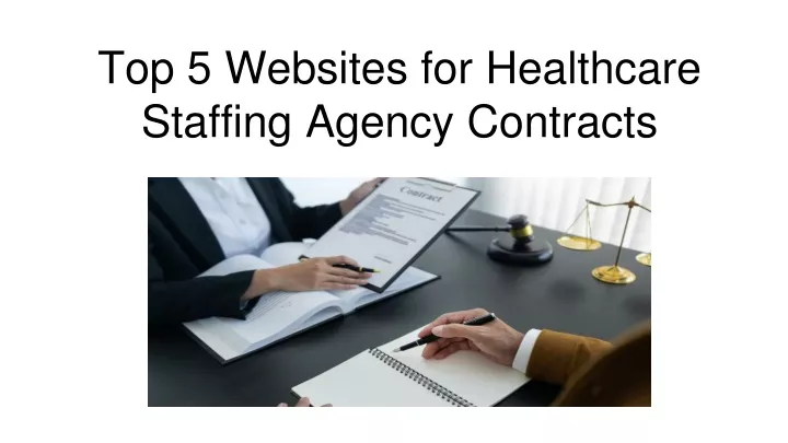 top 5 websites for healthcare staffing agency contracts