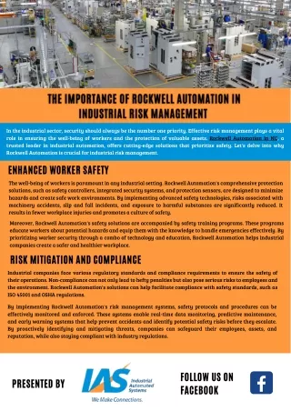 Importance of Rockwell Automation in Industrial Management