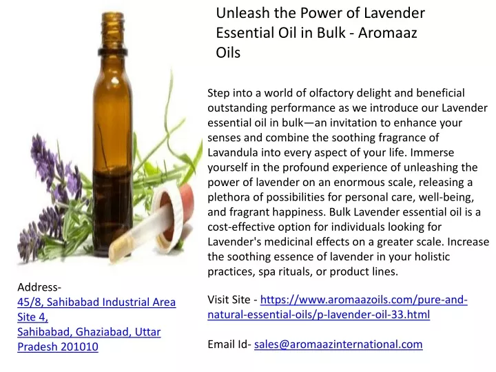 unleash the power of lavender essential