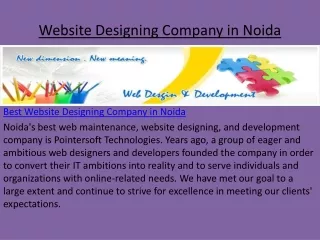 Website Designing Company in Noida