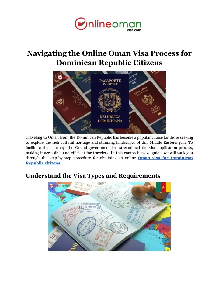 navigating the online oman visa process