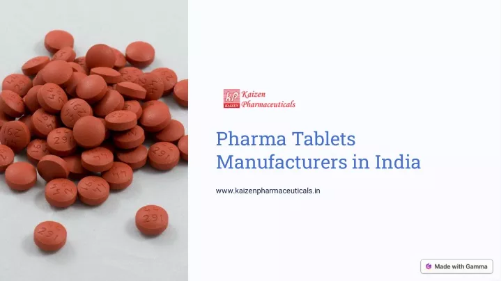 pharma tablets manufacturers in india