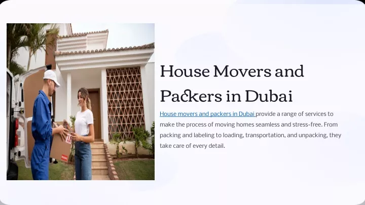 house movers and packers in dubai house movers
