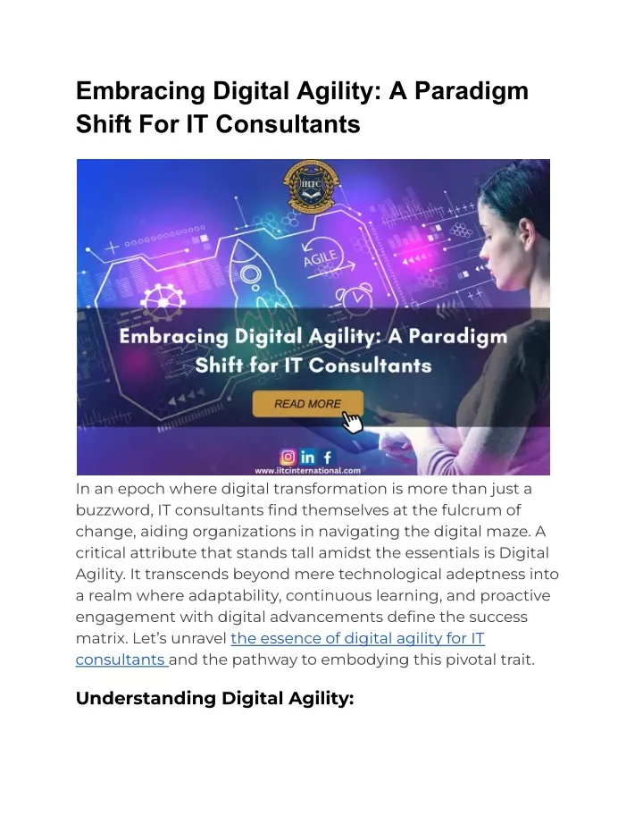 embracing digital agility a paradigm shift